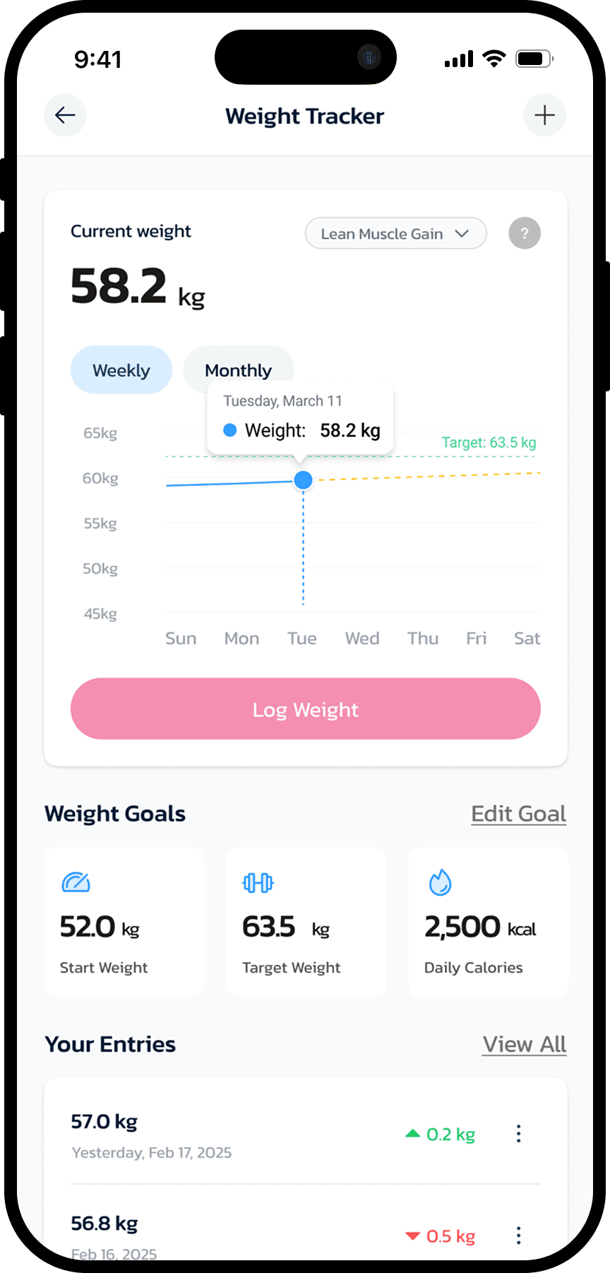Weight Tracking